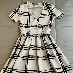 Black and white dress